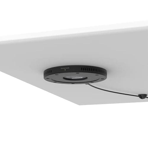 Humanscale Under Desk Wireless Charger, 10W Qi Compatible Under Table Wireless Charger, Versatile Invisible Wireless Charger, Touchless Under Desk Phone Charger for Home and Office