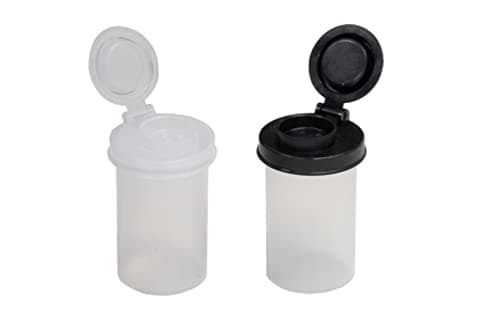 BRAZZA Salt and Pepper Shakers, Moisture Proof, BPA free, and Air Tight (2 Small)