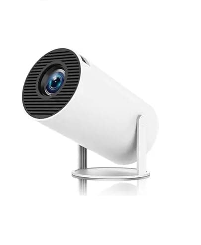 HY300 Pro Mini Projector with WiFi and Bluetooth Built-in Android 11, 1080P 4K Support Portable Outdoor Projector, Auto Keystone LYNCAST 180° Rotatable Projector for Home Theater