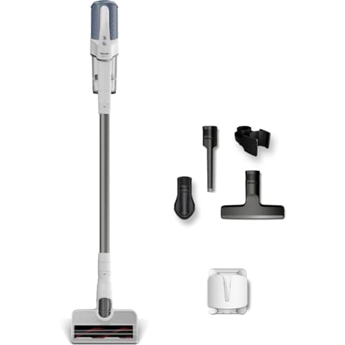 Miele Duoflex Vacuum Cleaner, Cordless and Bagless Multi-Use Flexible Stick Vacuum with Attachable MultiFloor Brush, in Brilliant White / Space Grey / Nordic Blue
