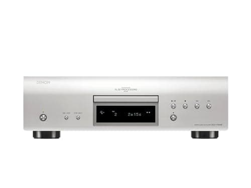 Denon DCD-1700NE SACD Player, CD Players for Home, Ultra-Precision 192 kHz/32 Bit D/A Converter, Vibration-Resistant Design, Supports DSD, FLAC, WAV Files, Pure Direct Mode, 2 Digital Outputs, Silver