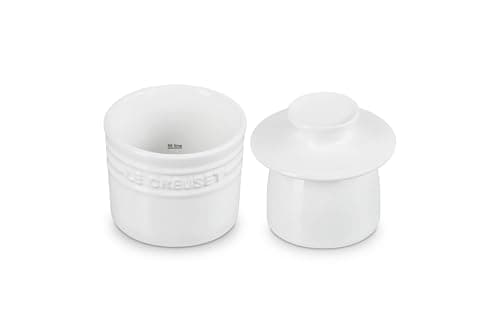 Le Creuset Stoneware Butter Crock, 6 oz., White