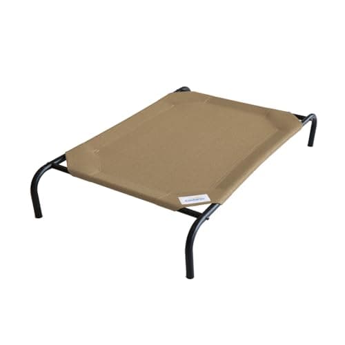 Coolaroo Original Elevated Dog Bed - Breathable Off-The-Ground Pet Bed with Cooling Fabric, Joint Relief & Moisture-Resistant Fabric, 100% Recyclable, Easy Clean, Nutmeg, Large