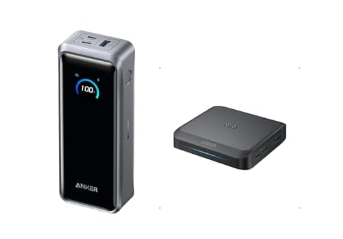 Anker Prime Power Bank & Nano USB C Cable & Battery with AC Plug (Bundle)