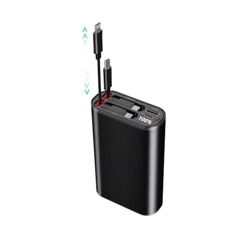 Gwydre Retractable Power Bank (Black), PT-26