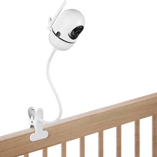 Flexible Baby Monitor Mount Compatible with HelloBaby HB65/HB40/HB6550/HB6148/ HB6560/ HB66/ HB6339/ HB6550 Pro, ANMEATE SM935E, Baby Camera Mount Without Tools or Wall Damage