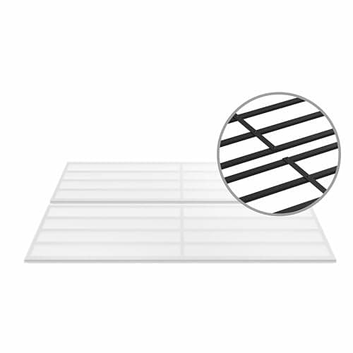 Prodature Bed-Slats-Queen-Size-Bunkie-Board - Box-Spring-Replacement Fabric Covered Metal Mattress Support Bed Frame, Black, BS04-BL