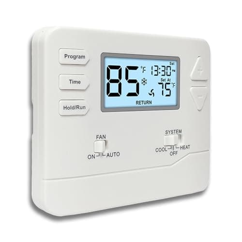 Programmable Thermostat for Home, 5-1-1 Day Programmable Digital Energy-Saving Thermostat,Multi-Stage, 2 Heat/2 Cool, Advanced Thermostat for Enhanced Home HVAC Systems,White Backlight