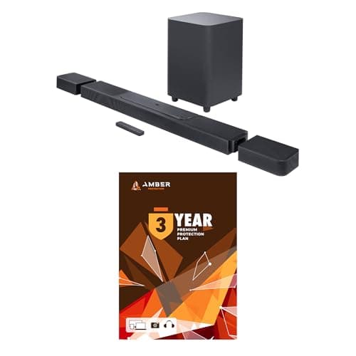JBL BAR-1300X 11.1.4ch Soundbar and Subwoofer with Surround Speakers and 3 Year Amber Protection Plan (2022)