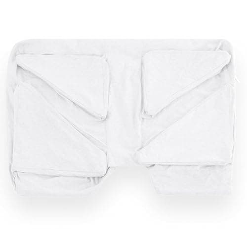 Cover Only Wife Pillow - Jersey Knit Pillowcase, Soft 100% Cotton T-Shirt Feel - Contour Exclusively for Arm & Body Position Side, Stomach & Back Sleeper Bed Pillow, Machine Washable & Dryable, White