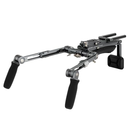 SmallRig Shoulder Rig Kit, One-Touch Quick Release Adjustable for Sony, for Canon, for Nikon Mirrorless Cameras, Camcorders | Camera Support System for Arca-Swiss/MFT Mount & 15mm Rods | SR007 Pro