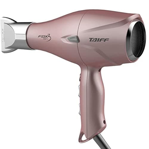 TAIFF Fox 3 Soft Rose Hair Dryer 2200 watts + 2 Speeds + 5 Temperature + Negative Ion Generator, Pink