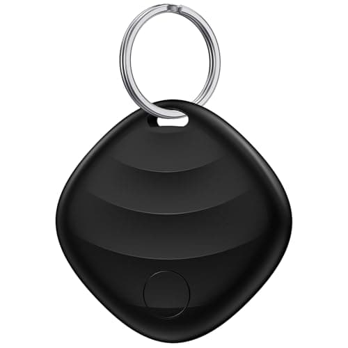 Key Finder, Bluetooth Tracker Locator Pairs with Apple Find My (iOS only), Item Finder for Keys,Wallet,Pets,Bag,Backpack and Suitcase, 400ft Range Smart Tracker Tags, Compatible with iOS, Black 1Pack