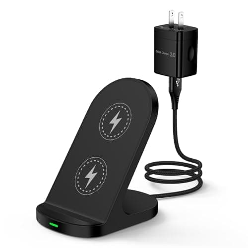 for Samsung S26 S26+ Plus S25 FE Ultra S25+, Wireless Phone Charger Stand for Galaxy S25, S25+, S25 FE, S25 Edge, S25 Plus, Dock Charging Station Fast Pad for S24 S24+ S23 S22 S21 S20 Series, Note 20