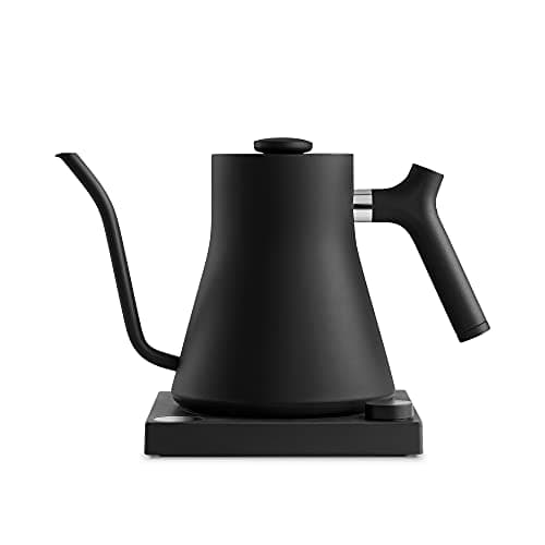 Fellow Stagg EKG Electric Gooseneck Kettle - Pour-Over Coffee and Tea Kettle - Stainless Steel Water Boiler - Quick Heating for Boiling Water - Matte Black