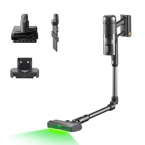 roborock H60 Ultra Cordless Stick Vacuum Cleaners, Upgraded 210AW Suction Stick Vacuum with 90-Min Runtime, 90° Bendable Tube, LED Dust Detection, Vacuum Cleaner for Carpets, Hard Floors & Pet Hair