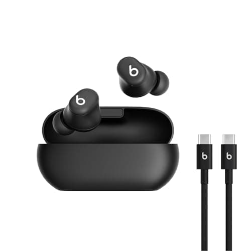 Beats Solo Buds - Wireless Bluetooth Earbuds with USB-C Charging Cables (1.5) - Matte Black