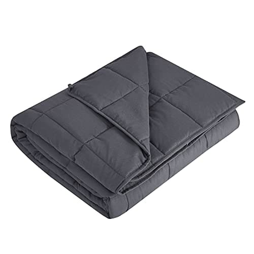 L'AGRATY Weighted Blanket - 36"x48" 5lbs Microfiber Material with Glass Beads Small Blanket for All-Season Summer Fall Winter Soft Thick