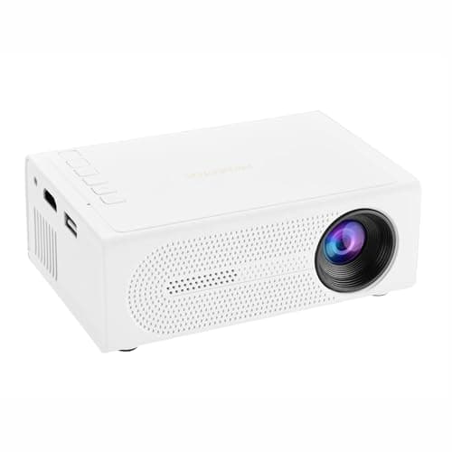 Mini Projector for Home Theater Use, 1080p Hd Portable Projector, Smart Projectors for Bedroom, Outdoor Movie Projectors, Support HDMI/USD/Audio Interface, Wired Phone Same Screen Playback