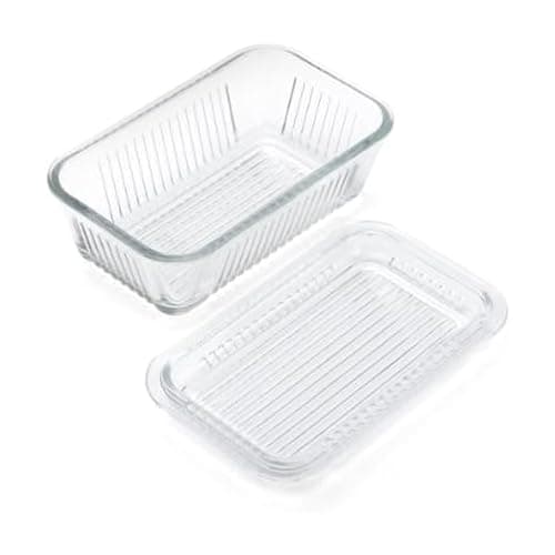 Gemco Multi Function Butter Dish, 6-Inch, Clear