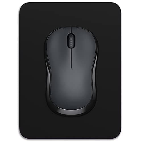 Dapesuom Small Mouse Pad, 6 x 8 Inch Thick Rubber Premium-Textured Non-Slip Portable & Washable Mini Mouse Mat for Women Men Wireless Laptops Keyboard Tray Gaming Work Computer Office Travel, Black