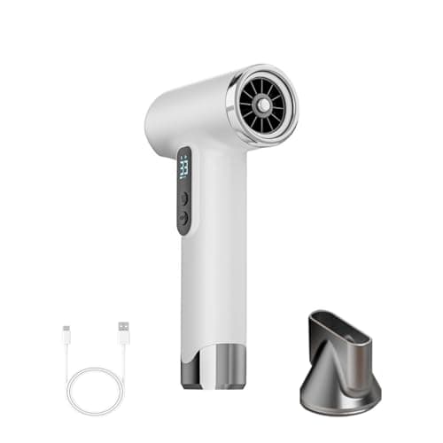 SL Nevnmoe Cordless Rechargeable Hair Dryer, 15000mAh Battery Operated,USB Portable Blow Dryer,3 Adjustable Hot and Cold Air Settings, Used for Travel, Camping, and RV.