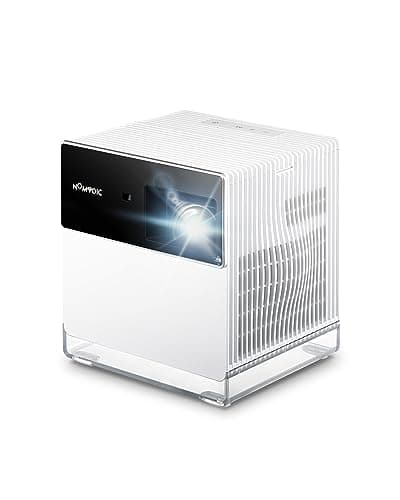 NOMVDIC P1000 Short Throw Projector 4K, 1300 Lumens White Brightness with H/K Speaker, 180" Big Screen, Auto Focus & Keystone, 4K Gaming Projector 4.2ms Low Latency