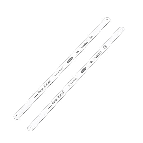 Imachinist S101224x2 10" Hacksaw Blades, 24 TPI for Metal Cutting, M2 Type, Bi-Metal, Hand Tools Replacement, Handsaw Assortment, 2 Pack