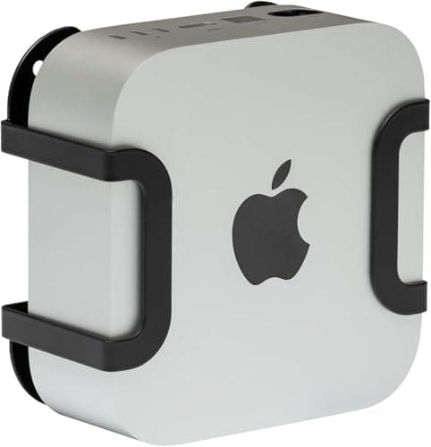 HIDEit Mounts Mac mini M4 Mount | Under Desk & VESA Monitor Mount for 2024 Mac mini | Designed for Proper Airflow | Includes Hardware | Compatible with Apple Mac mini M4 & M4 Pro