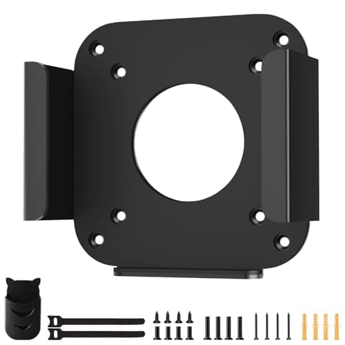 Mount for Mac Mini M4/M4 Pro 2024 VESA/Wall/Under Desk Mount for Mac Mini M4 Metal Mounting Bracket Compatible with Mac Mini M4 Anti-Scratch Monitor Mount Holder for Mac Mini M4 with Remote Holder