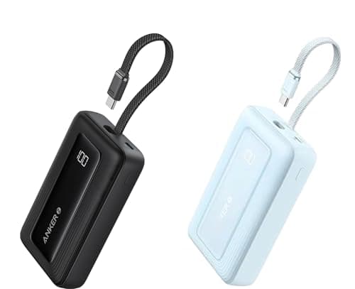 Anker Zolo Power Bank (2025 Upgraded Version), 20,000mAh 30W High-Speed Portable Charger (Black+Blue)