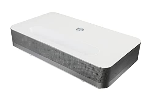 HP Projector | Portable Theater System for Home & Office |4K FHD 3840x2160p 150” Display|WiFi, Bluetooth, USB, HDMI & Streaming for Firestick, Chromecast, Roku, Phone, & Tablet