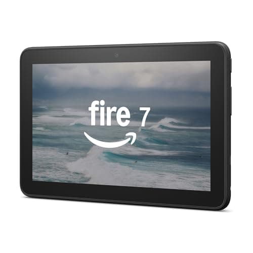 Amazon Fire 7 tablet (newest model) 7” display, read and watch, under with 10-hour battery life, 32 GB, Black