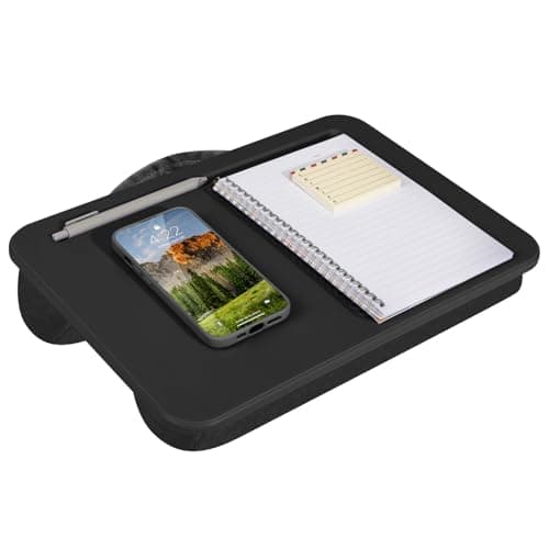 LAPGEAR Compact Lap Desk – Fits Up to 14″ Laptops – Black– Style No. 43108