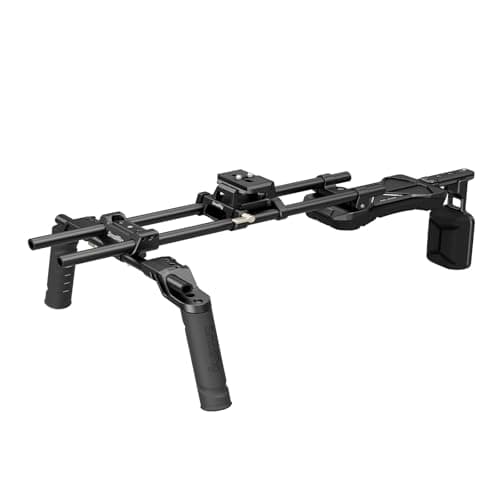 SmallRig Classic Shoulder Rig Kit, Lightweight & Portable (2.98 lb), Dual Handles 15mm Rods, Shoulder Mount Video Rig with Quick Release for Arca, for SmallRig Follow Focus, for DSLR, for Filmmaking