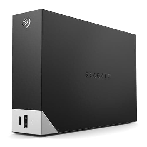 Seagate One Touch Hub 8TB External Hard Drive Desktop HDD – USB-C and USB 3.0 port, for Computer Workstation PC Laptop Mac (STLC8000400)