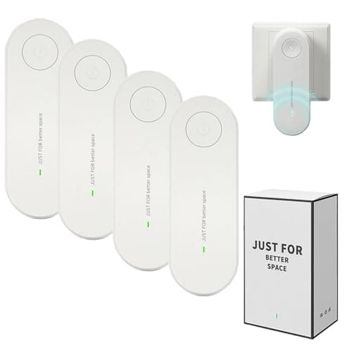 2026 Upgraded Air Purifier, Plug-in Negative Ion Air Purifier, Remove Smell, Pollutants, Whisper Quiet, Filter-Free, for Bedrooms, Toilets, Closets, Pet Room, Office (4pcs)