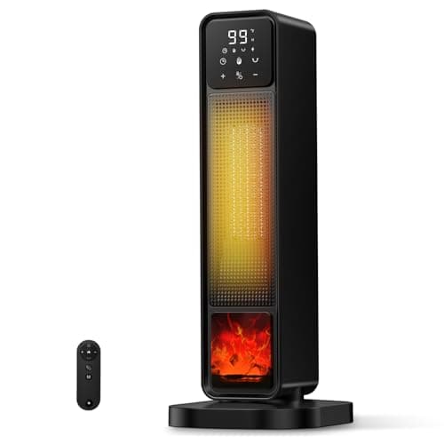 Micosong Space Heater, 25" Space Heaters for Indoor Use, 1500W Electric Heaters with Remote, Tower Heater with Overheat & Tip-Over Protection, Quiet, Fast and Safe Heating for Room Bedroom Office Home