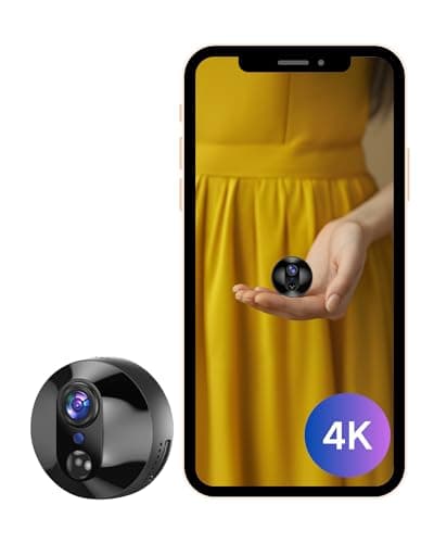 KinetCam Hidden Camera - WiFi Spy Camera,2K HD - Wireless Mini Camera, APP Control, AI Motion Dectection, SD Card & Cloud Storage, Auto Night Vision, Small Camera,Nanny Cam Hidden Cameras