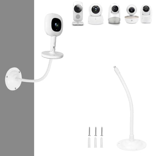 Mippko Baby Monitor Mount Holder,Compatible with Nanit Pro/Motorola/Vtech/Vtimes/OKAIDI/Blemil/Arenti/Babysense/Infant Optics DXR-8 Pro and 1/4“-20 Screw Hole Baby Cameras