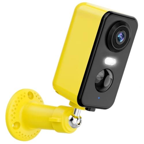 PM POPMAKE Wireless Cameras for Home Security Outdoor, 2K Color Night Vision Battery Powered WiFi Outdoor Camera Spotlight/Siren Motion Detection 2-Way Talk Cloud/SD Storage Security Camera Purple