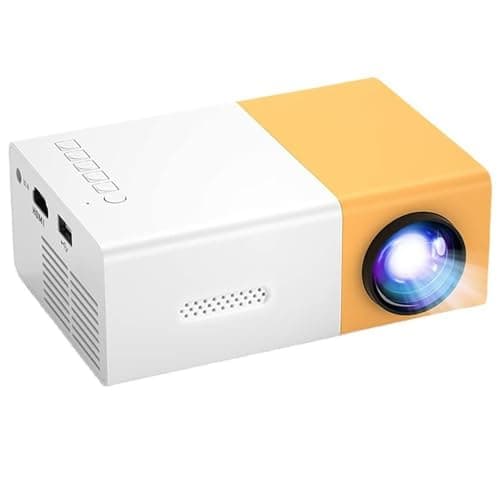 Mini Projector 10000 Lumens 1080P HD Portable Smart Projector, Video Movie Projector for Bedroom, Compatible with Phone, Laptop with HDMI/USB/Audio Ports