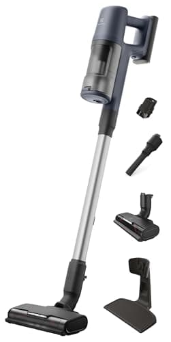Electrolux Ultimate600 Cordless Stick Vacuum with PowerPro Bristle Nozzle and Larger Dust Bin Capacity, 50-Minute Run Time, 3 Power Modes, Denim Blue