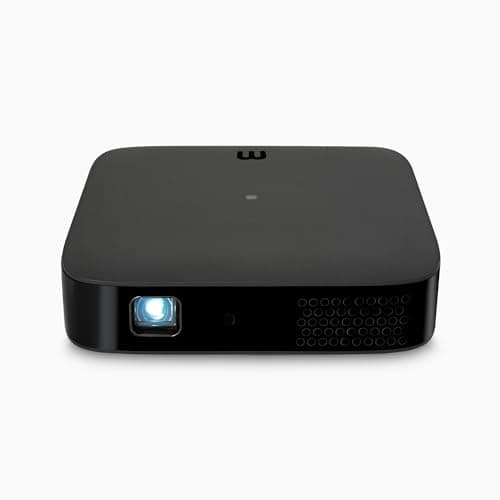 Miroir M200S Smart HD Portable Projector – Android TV Streaming, Auto Focus, Built-in Speakers, USB-C/HDMI, Wi-Fi/Bluetooth, Compact 100” Display – Travel, Home & Outdoor Use
