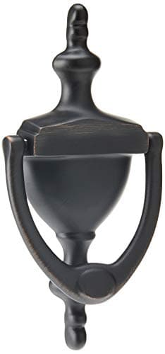 Schlage SC2-3125-716 5-5/16-Inch Solid brass Door Knocker, Aged Bronze