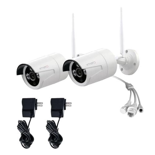 xmartO WB2024-W 2K 3MP Super HD WiFi Home Security Camera with Built-in Microphone (add-on Camera with 3.6mm Lens,Pack of 2, Requires 5MP NVR to Work)