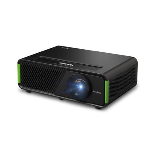 ViewSonic X1-4KPro 4K UHD LED Projector Designed for Xbox with Built-in Google TV and Netflix, 2500 ANSI Lumens, H/V Keystone, 4 Corner Adjustment, 1.3x Optical Zoom for Smart Home Theater