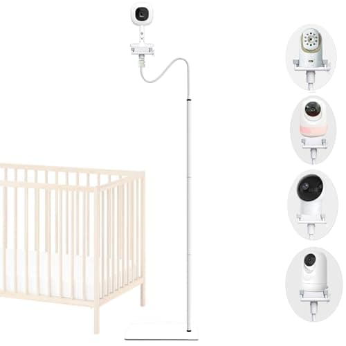 JAMYOK Baby Monitor Floor Stand Mount Holder for Nanit Pro & Flex Stand/Infant DXR 8 & DXR-8 Pro/Momcozy/eufy/Philips Avent/Babysense 5.5 Max View Baby Monitor