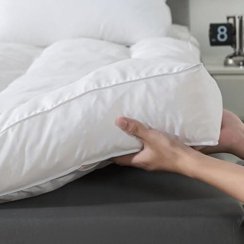 WhatsBedding 5 Inch Memory Foam Mattress Topper California King Size, Breathable Fluffy Shredded Memory Foam Filled Pillow Top, 4 Anchor Elastic Bands, 84x72x5 Inch