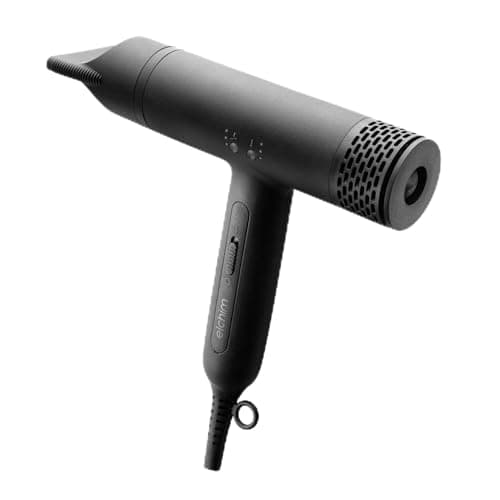 Elchim - Anemos V2 Ultra-Light Professional Hair Dryer with Sonic Micro-Brushless Technology - Black, 1875 Watts